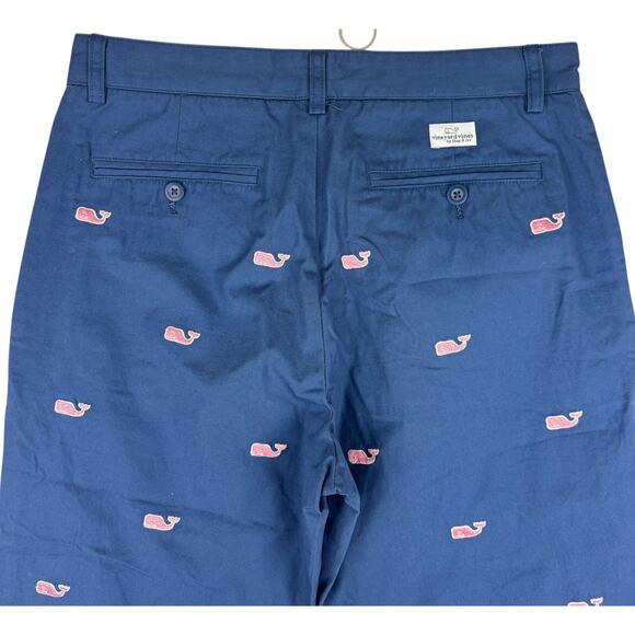 Vineyard Vines Club Pants Mens 30x30 Whale Embroidered Preppy Golf Flaw - Hole - Picture 4 of 11